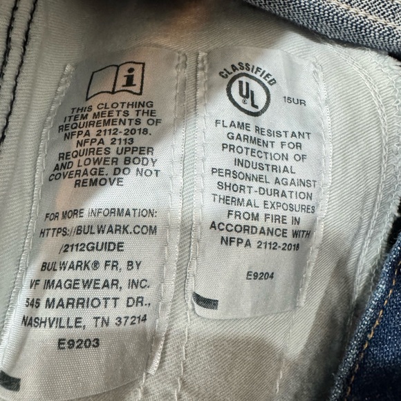 Wrangler Flame Resistant Blue Jeans - Picture 7 of 7